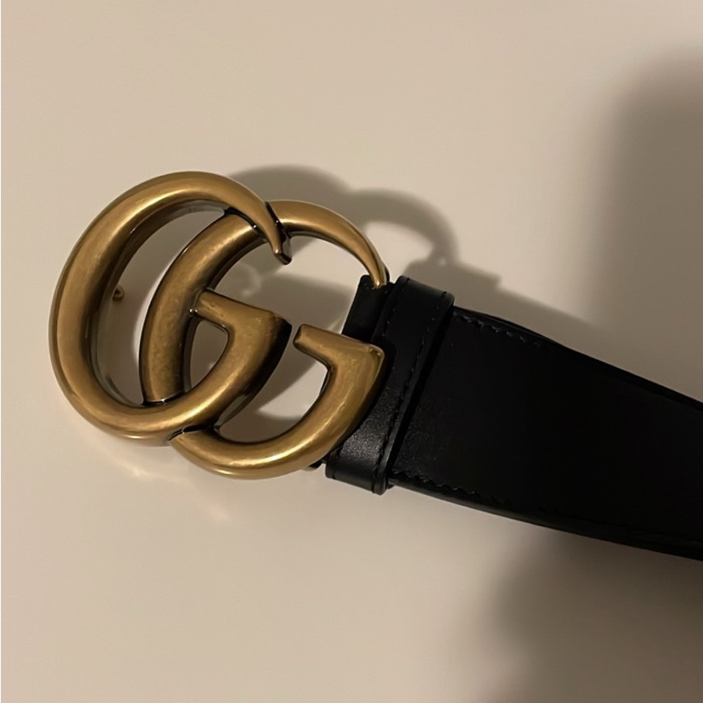 Gucci 100 (39.3 inches) Marmont Wide Belt